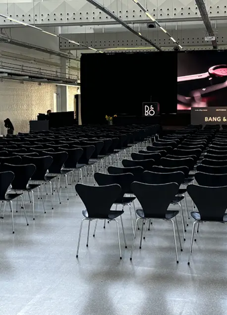 Professionel opsætning til fysisk event